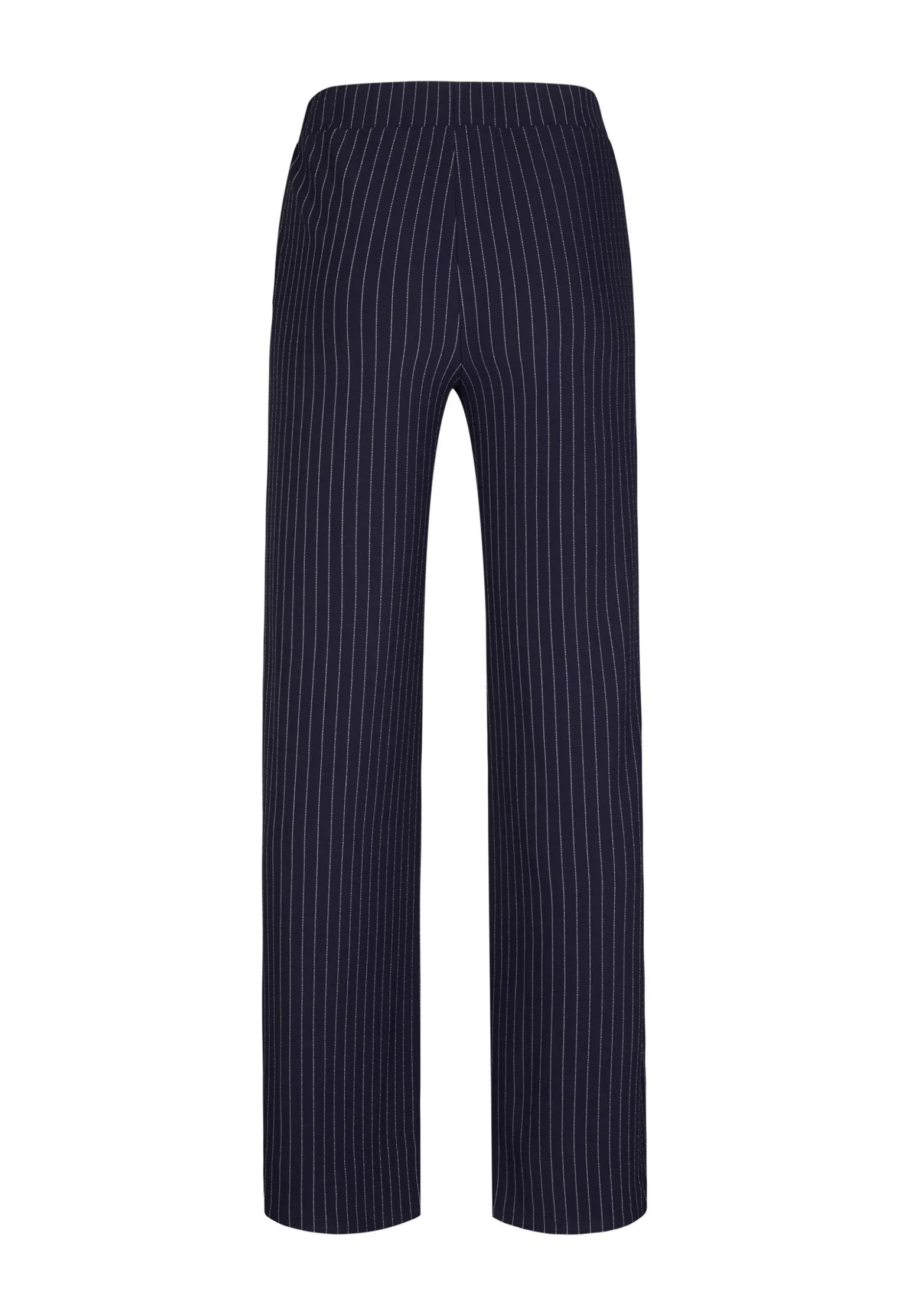 Miss Etam Broek wide leg streep blauw 32" Multi donker blue