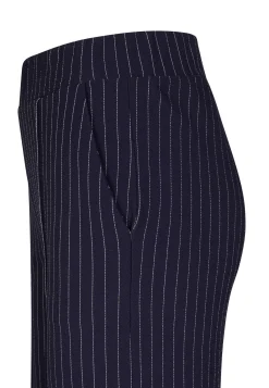 Miss Etam Broek wide leg streep blauw 32