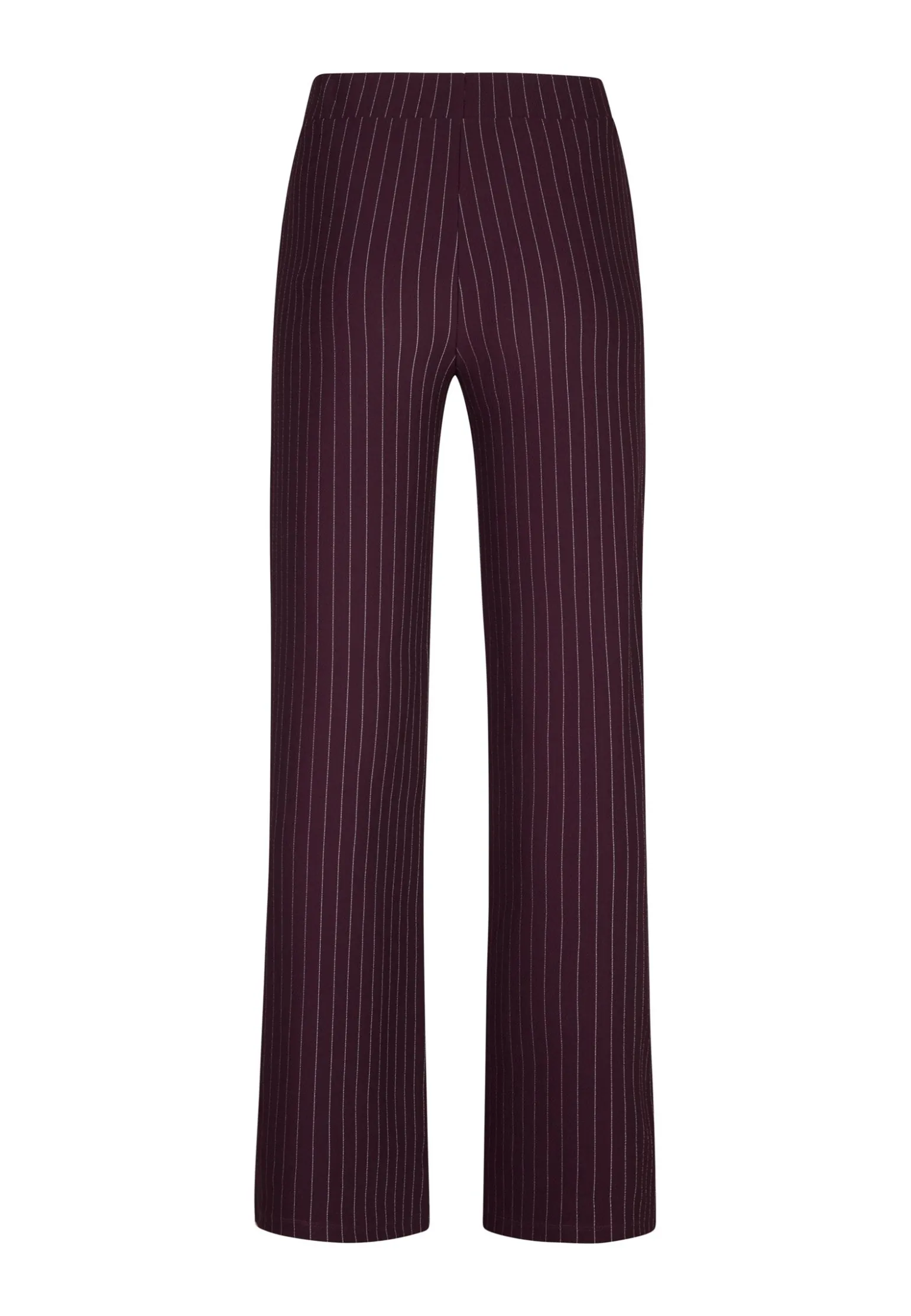 Sale Miss Etam Broek wide leg streep wijnrood 36" Multi aubergine