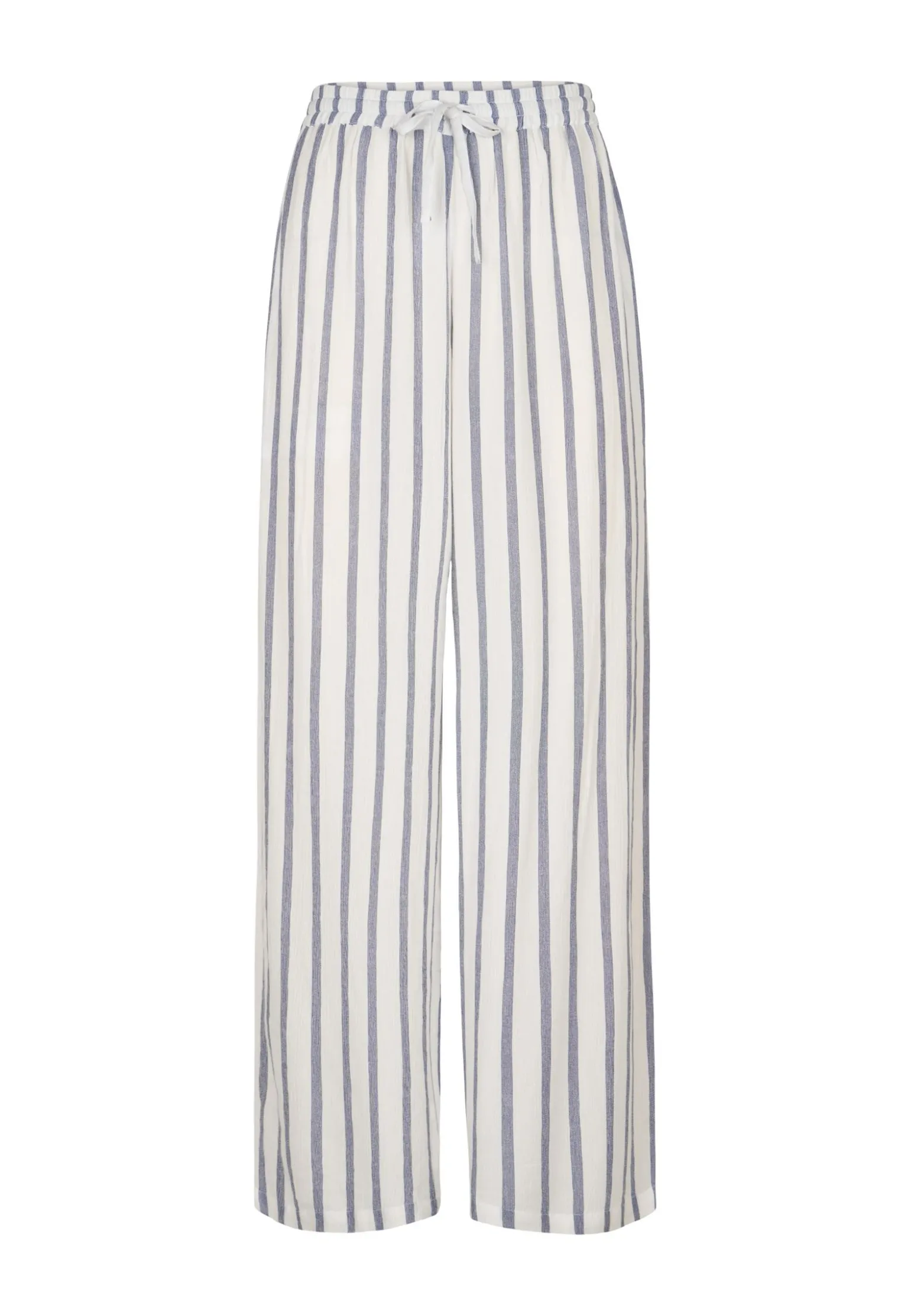 Discount Miss Etam Broek wide leg streep wit Multi offwhite