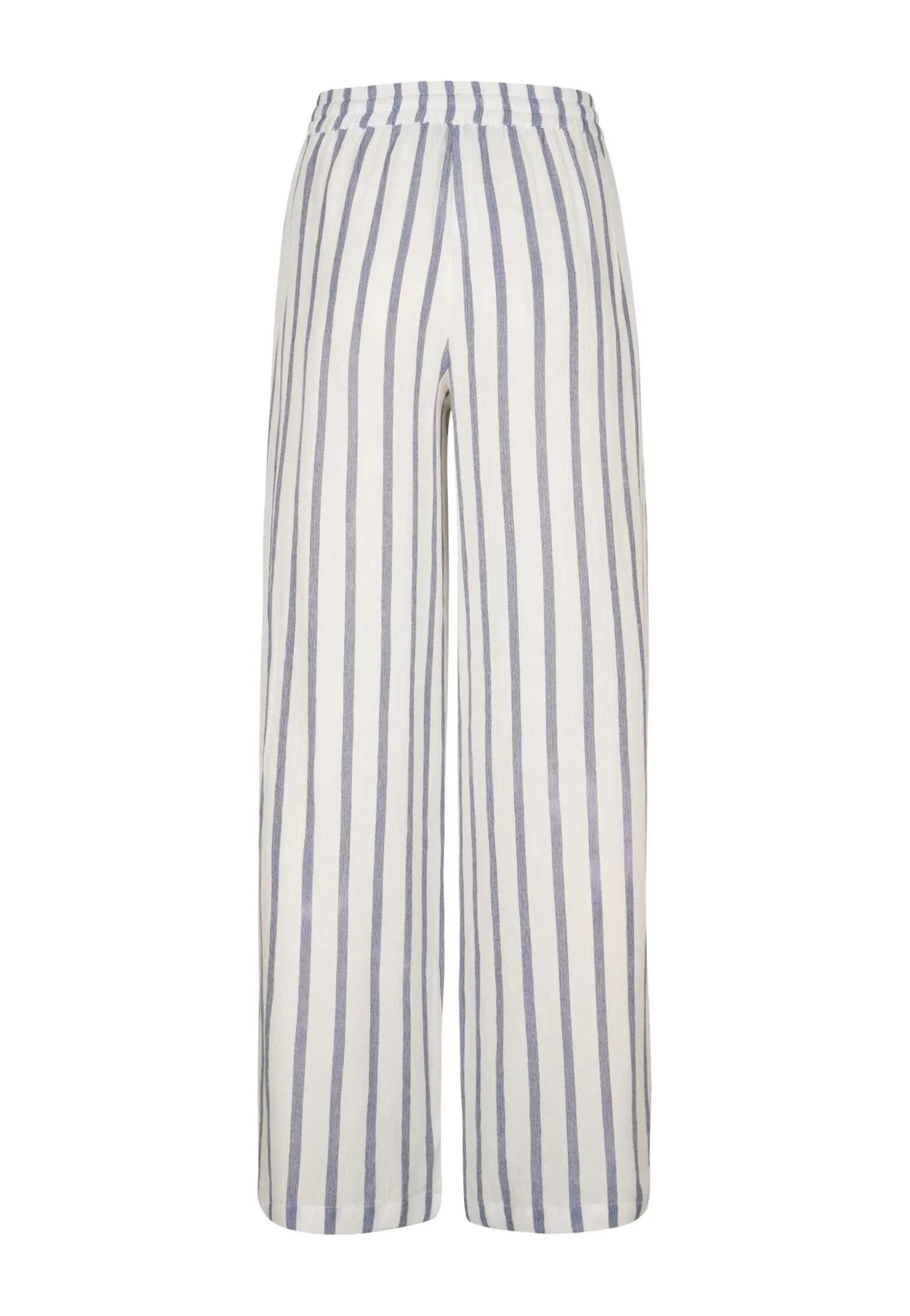 Discount Miss Etam Broek wide leg streep wit Multi offwhite