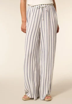Online Miss Etam Broek wide leg streep wit Multi offwhite