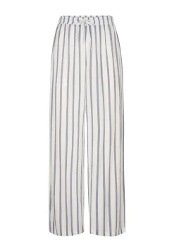 Online Miss Etam Broek wide leg streep wit Multi offwhite