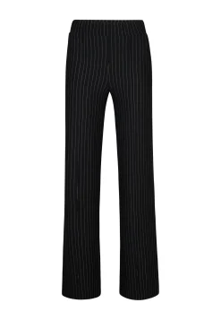 Online Miss Etam Broek wide leg streep zwart 36" Multi zwart