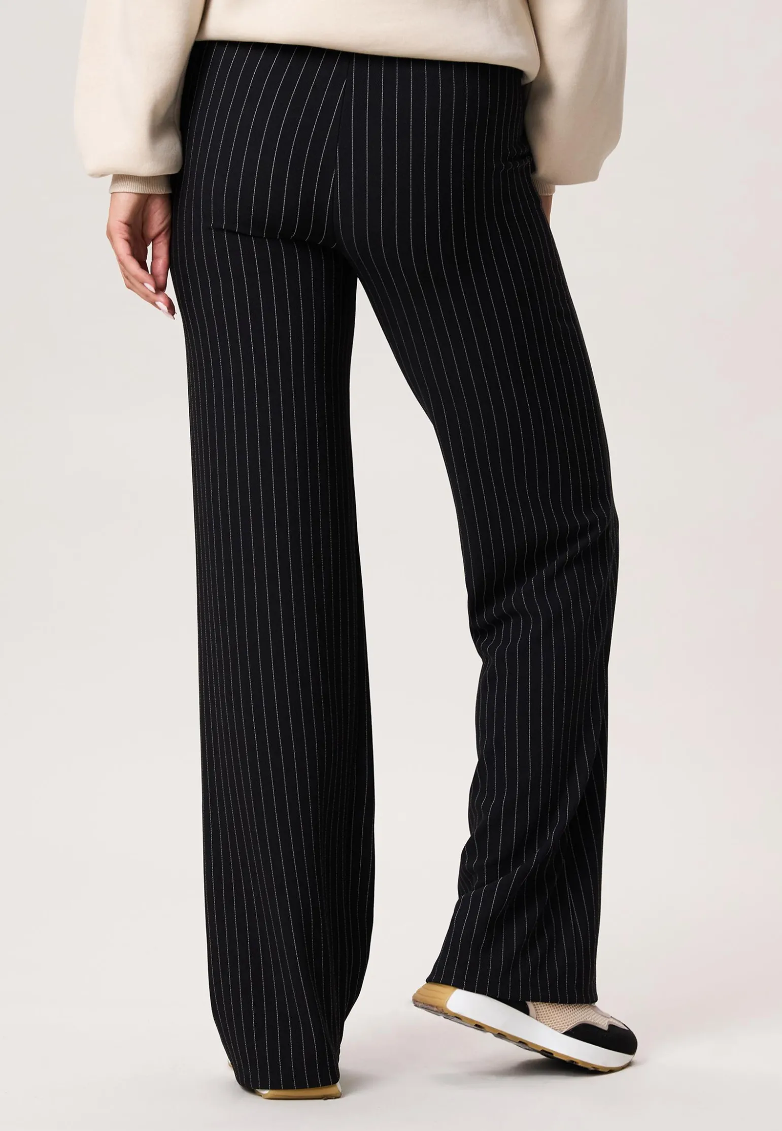 Online Miss Etam Broek wide leg streep zwart 36" Multi zwart
