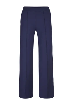 Best Miss Etam Broek wide leg tape blauw 32" Donkerblauw