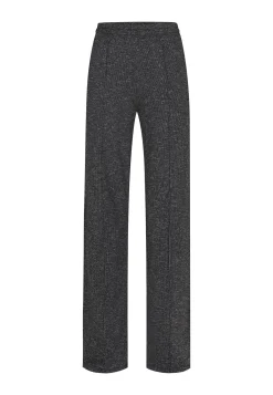 New Miss Etam Broek wide leg tape grijs zwart 36" Multi grey