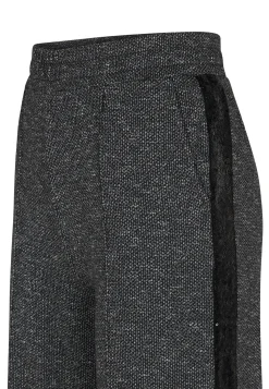 New Miss Etam Broek wide leg tape grijs zwart 36