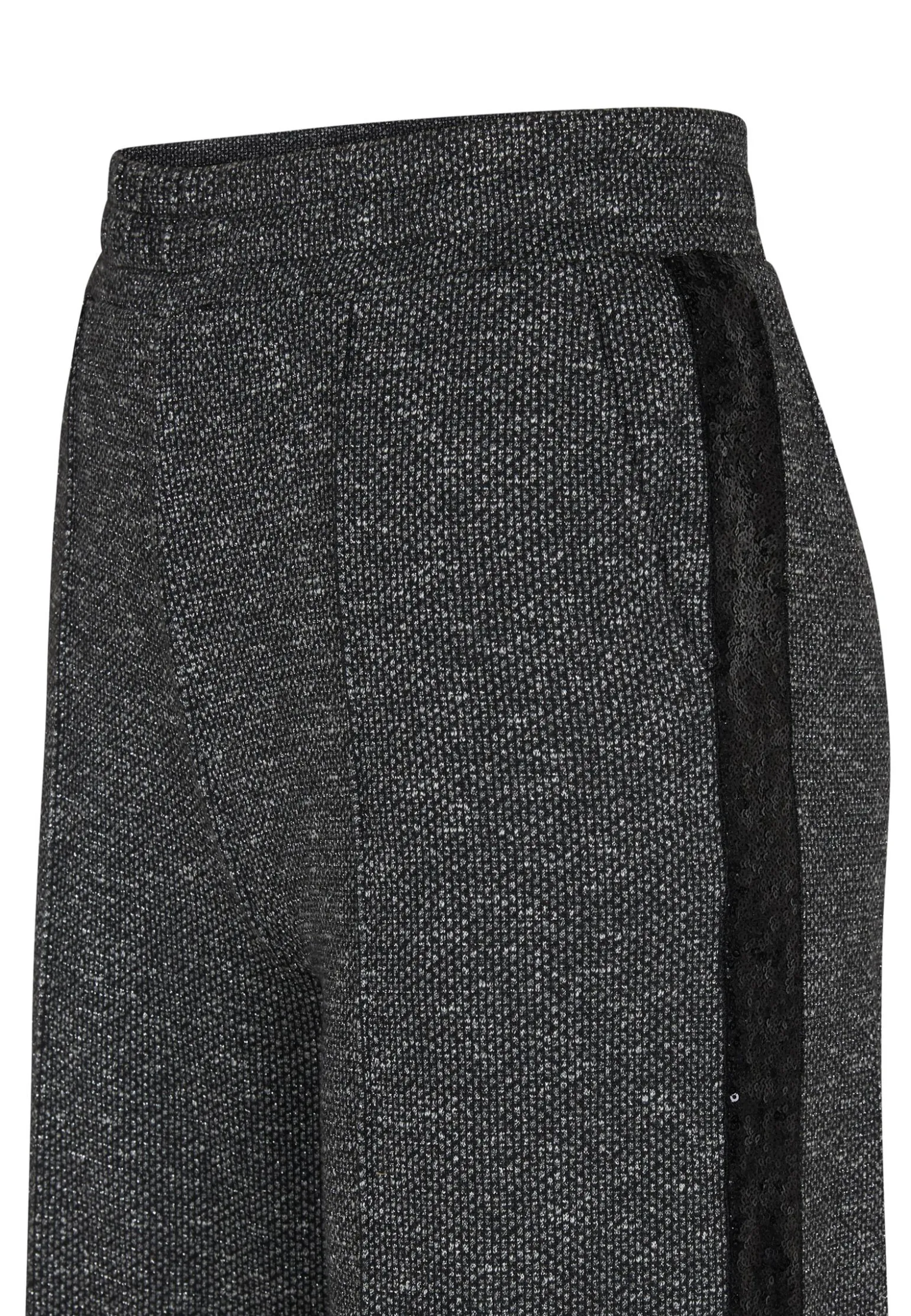 New Miss Etam Broek wide leg tape grijs zwart 36" Multi grey