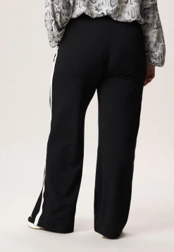 Discount Miss Etam Broek wide leg tape 32" Zwart