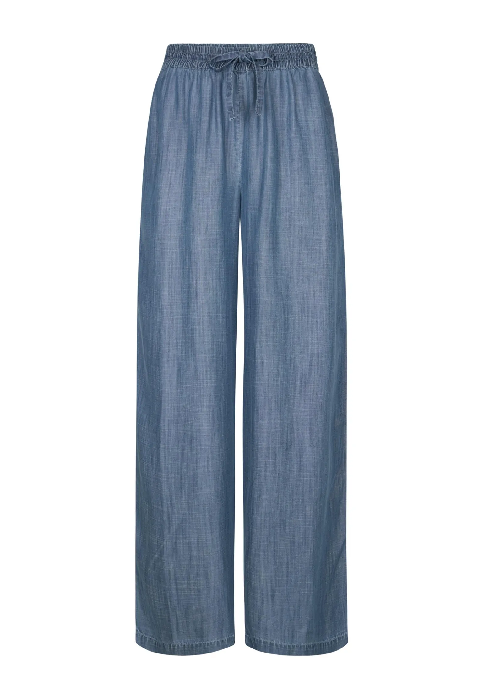 Best Miss Etam Broek wide leg tencel blauw 32" Medium denim