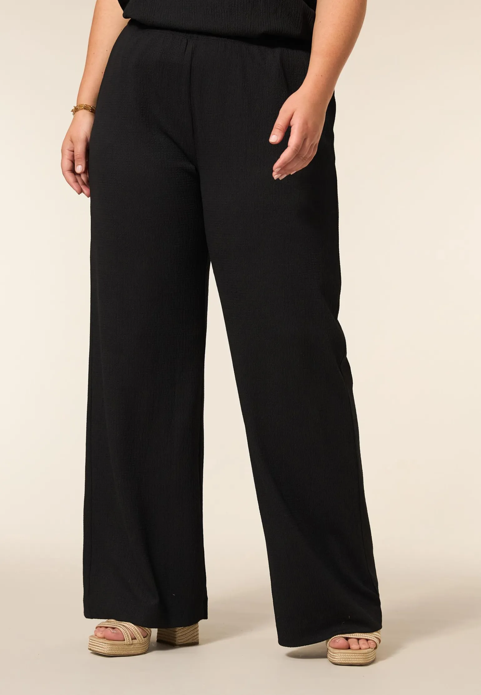Clearance Miss Etam Broek wide leg 32" Zwart