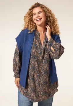 Hot Miss Etam Gilet brei blauw Stone blue