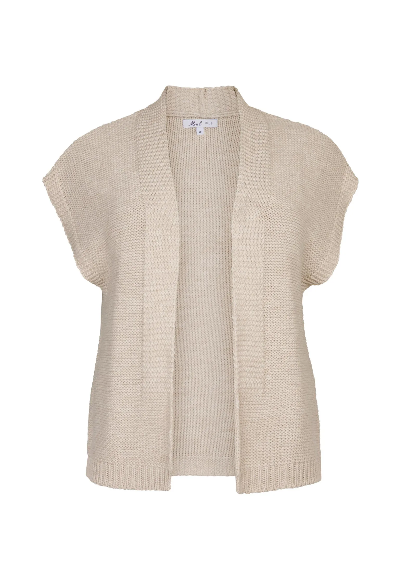Outlet Miss Etam Gilet brei naturel Light sand