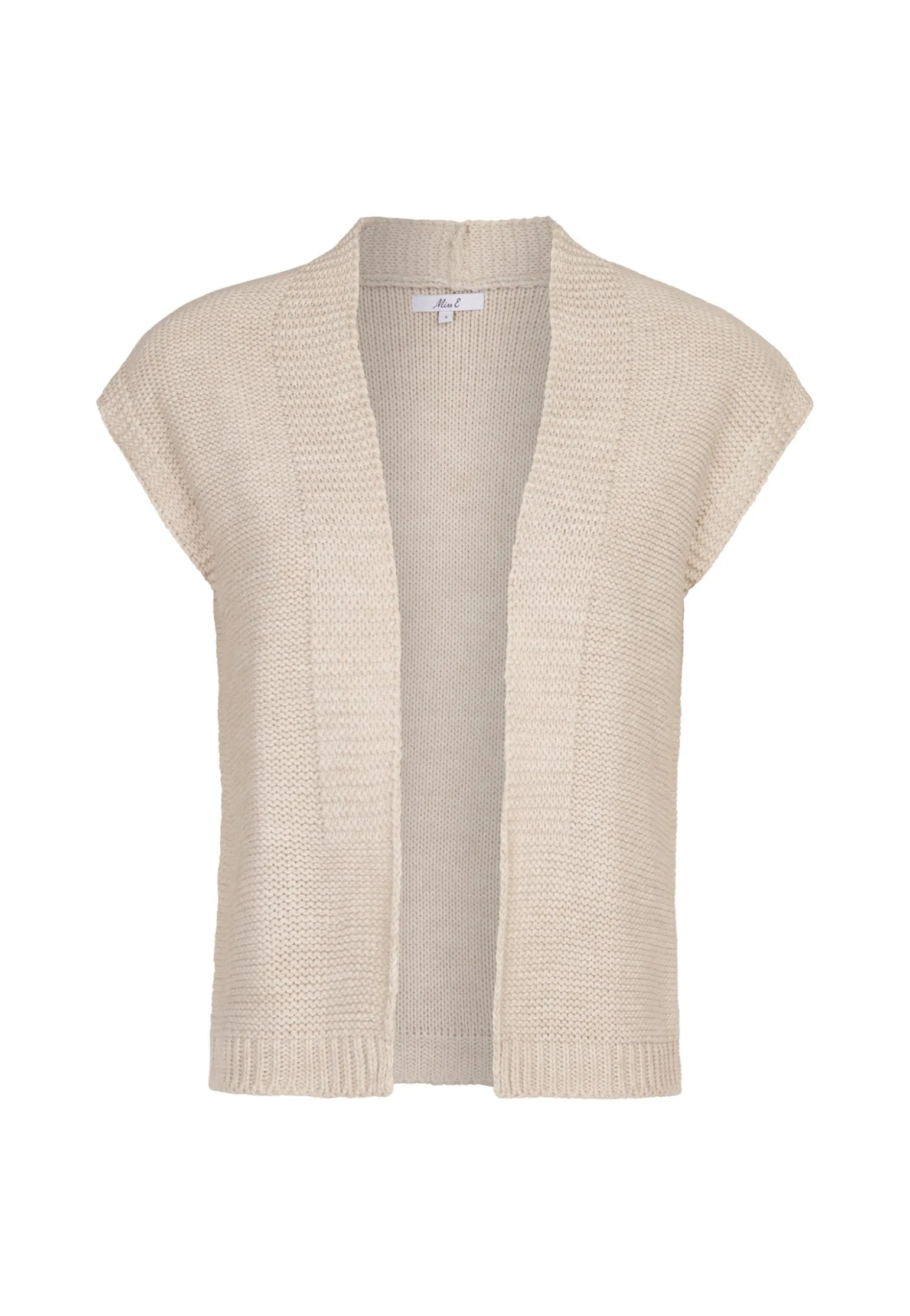 Outlet Miss Etam Gilet brei naturel Light sand