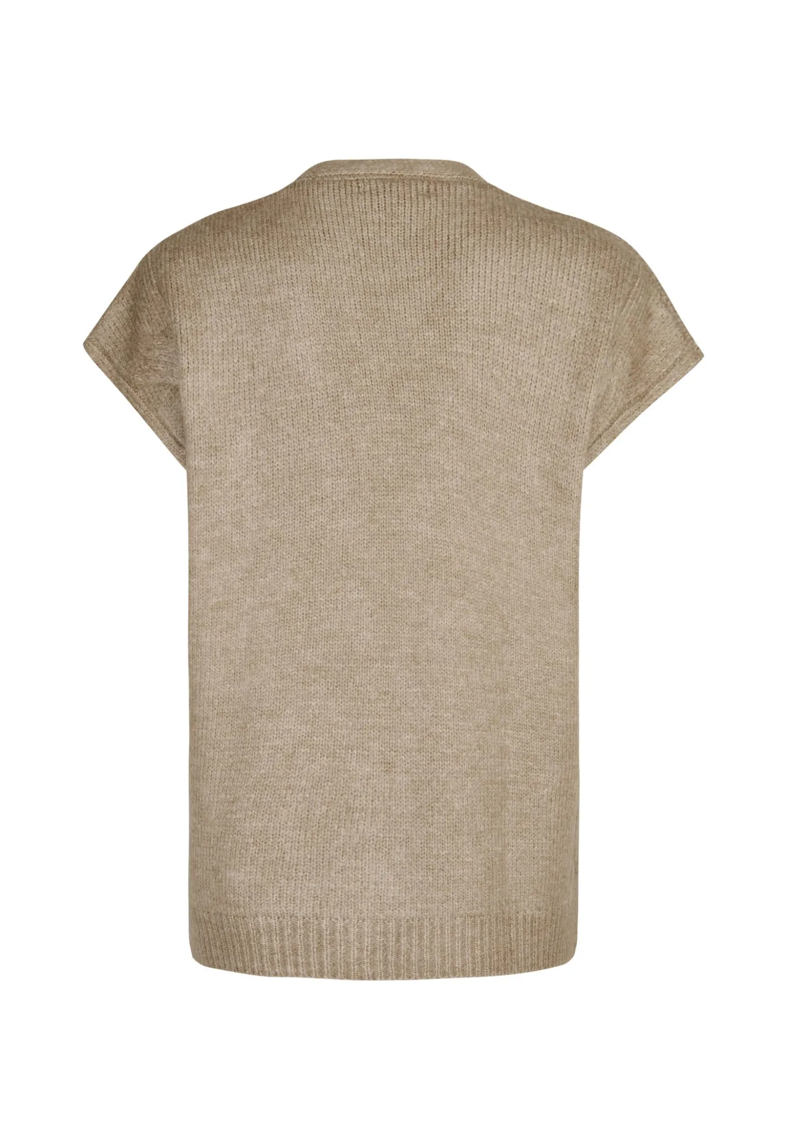 Sale Miss Etam Gilet brei zand Dark neutral melange