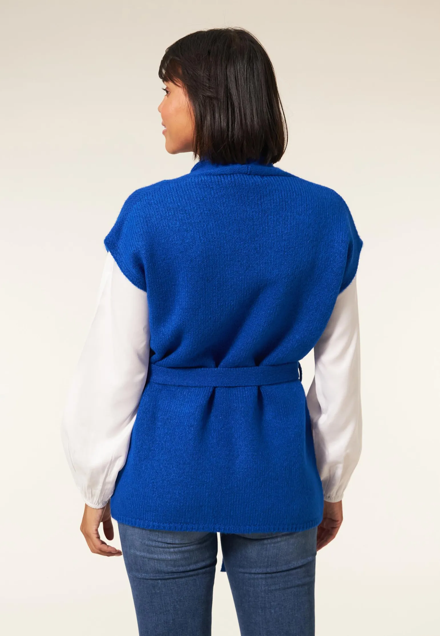 Outlet Miss Etam Gilet ceintuur blauw Kobaltblauw