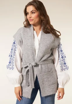 Hot Miss Etam Gilet ceintuur grijs Lichtgrijs