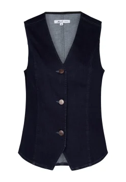 Clearance Miss Etam Gilet denim blauw Dark denim