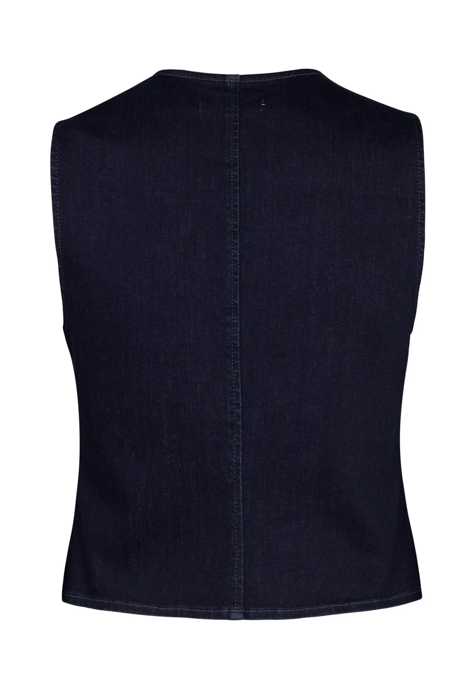 Miss Etam Gilet denim blauw Dark denim