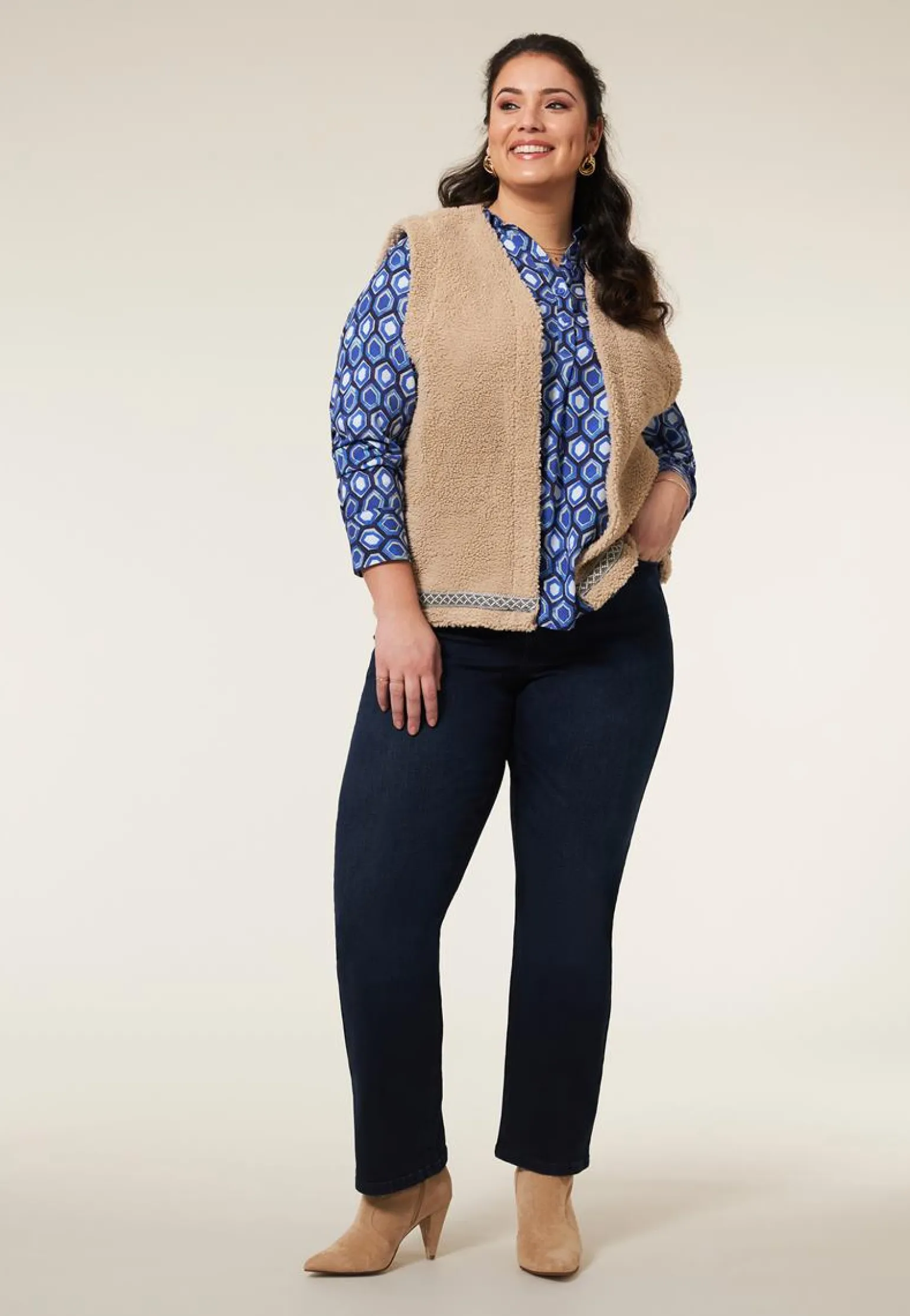 New Miss Etam Gilet naturel Ecru