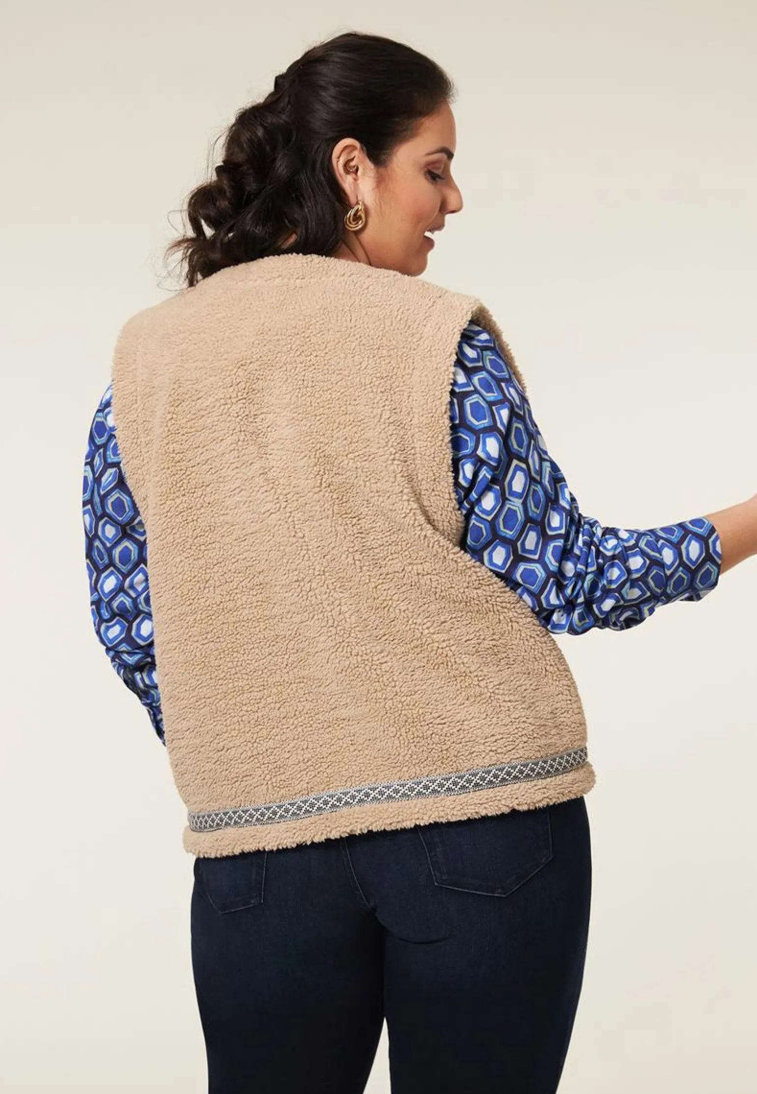 New Miss Etam Gilet naturel Ecru