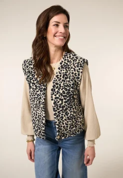 Hot Miss Etam Gilet print zand Multi zand