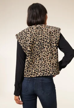Miss Etam Gilet print zwart Multi dark neutral