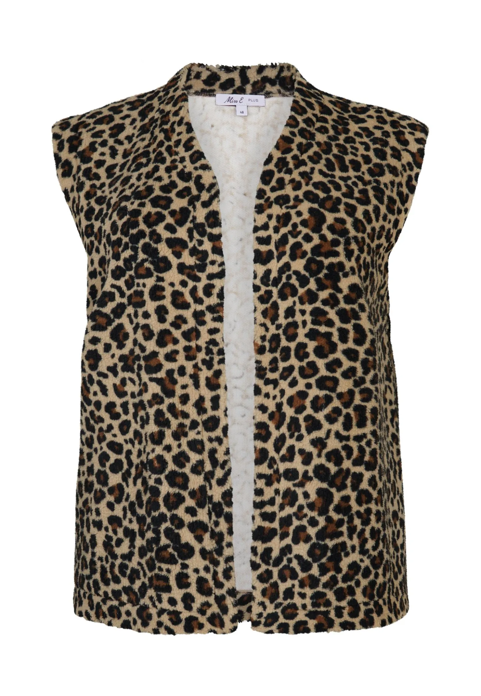 Outlet Miss Etam Gilet print zwart Multi dark neutral