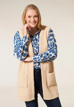Hot Miss Etam Gilet teddy naturel Sand