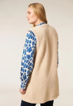 Hot Miss Etam Gilet teddy naturel Sand