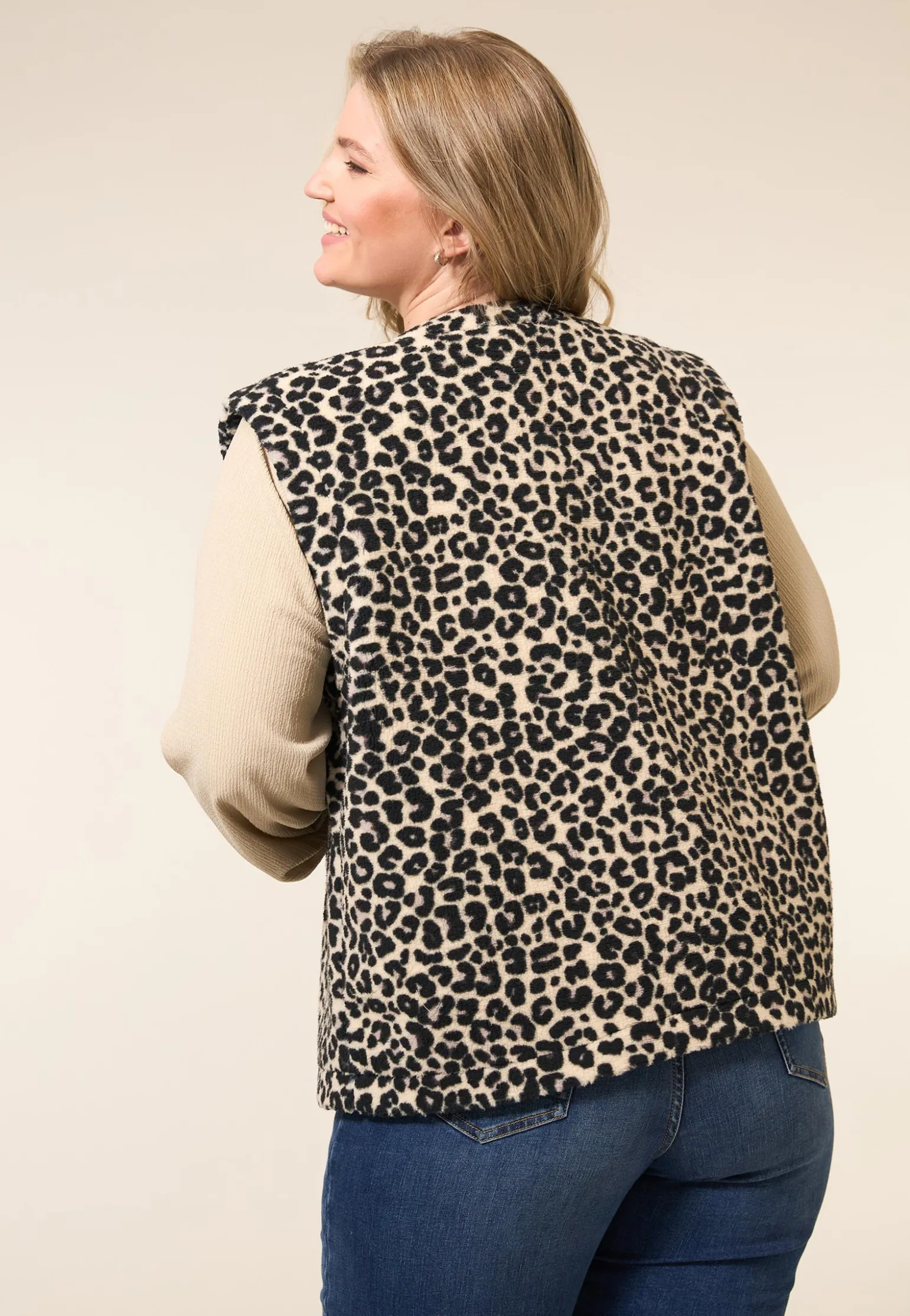 Online Miss Etam Gilet teddy zand Multi zand