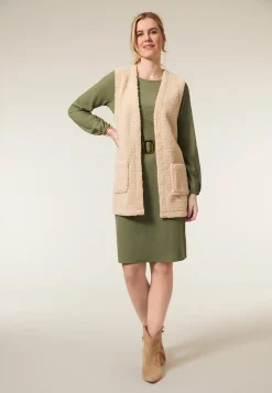 Clearance Miss Etam Gilet teddy zand Sand
