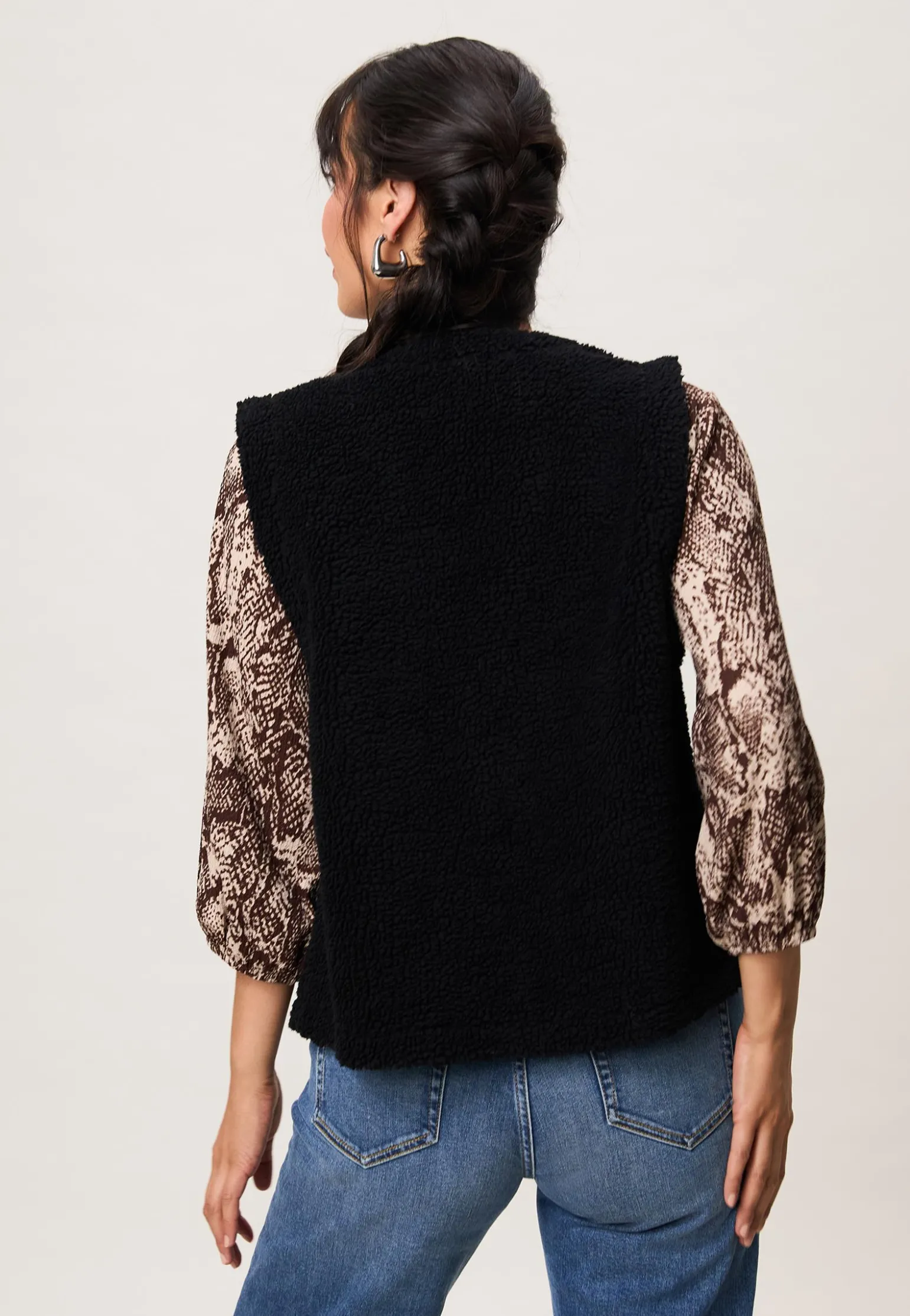Best Miss Etam Gilet teddy Zwart
