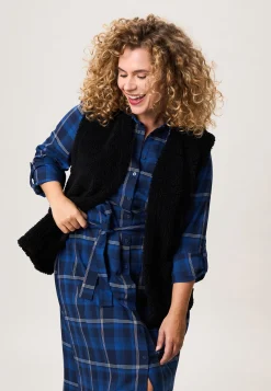 Hot Miss Etam Gilet teddy Zwart