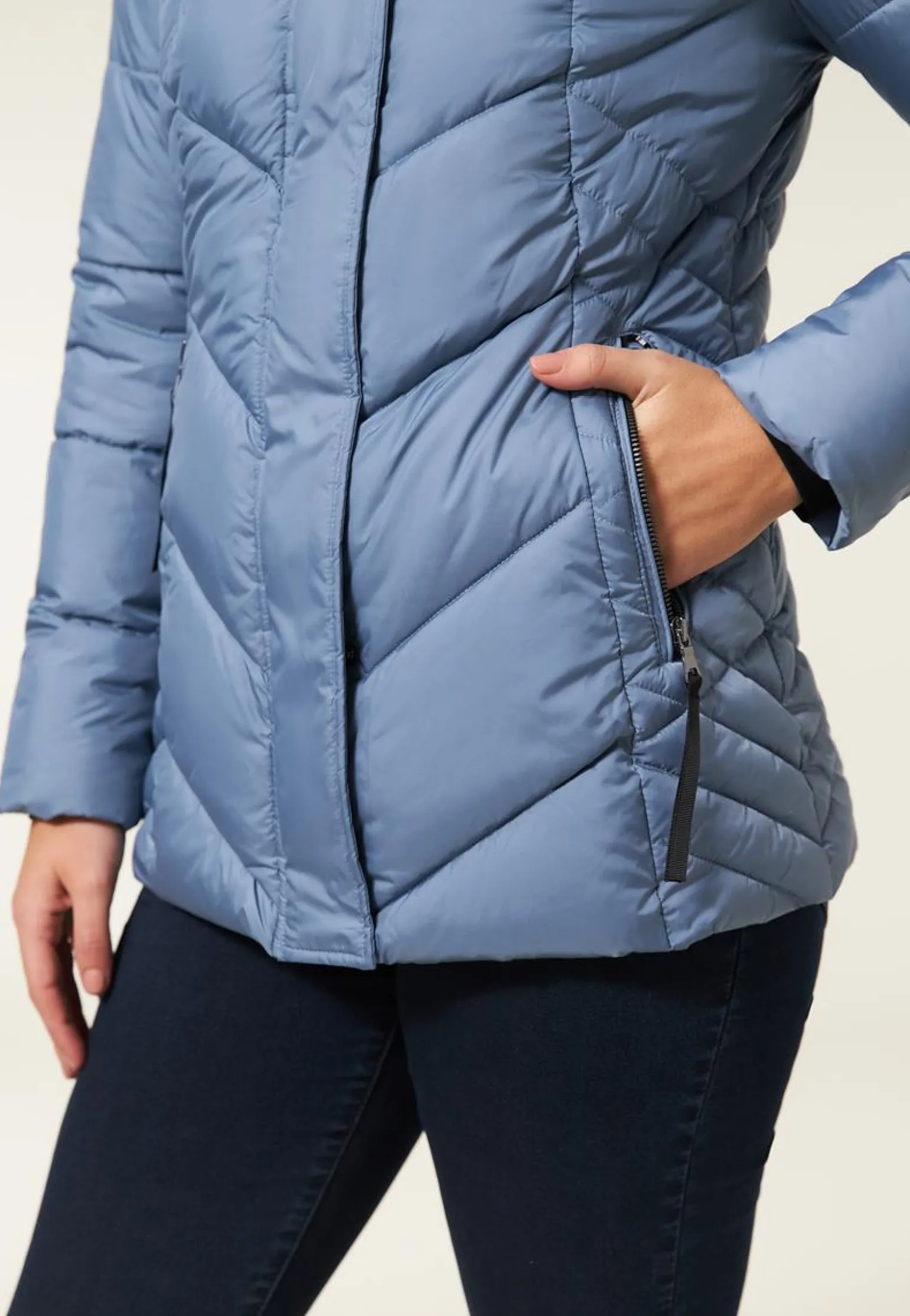 Miss Etam Jas padded blauw Grey blue
