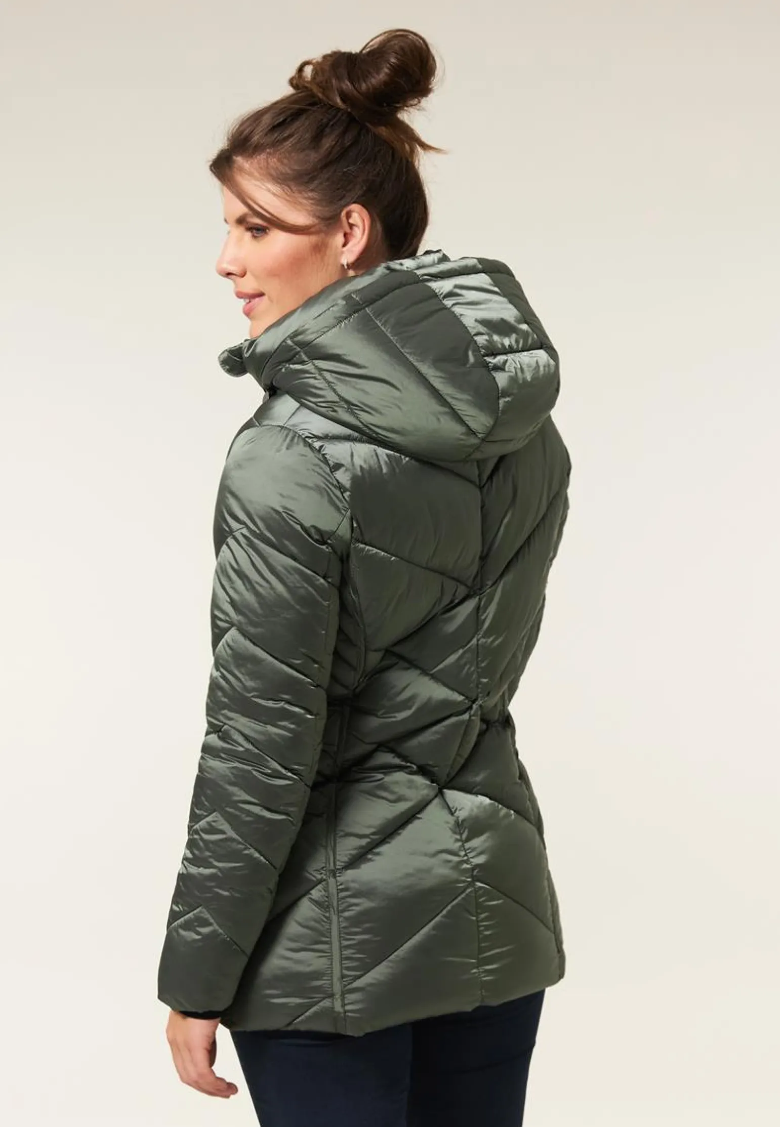 Online Miss Etam Jas padded groen Green