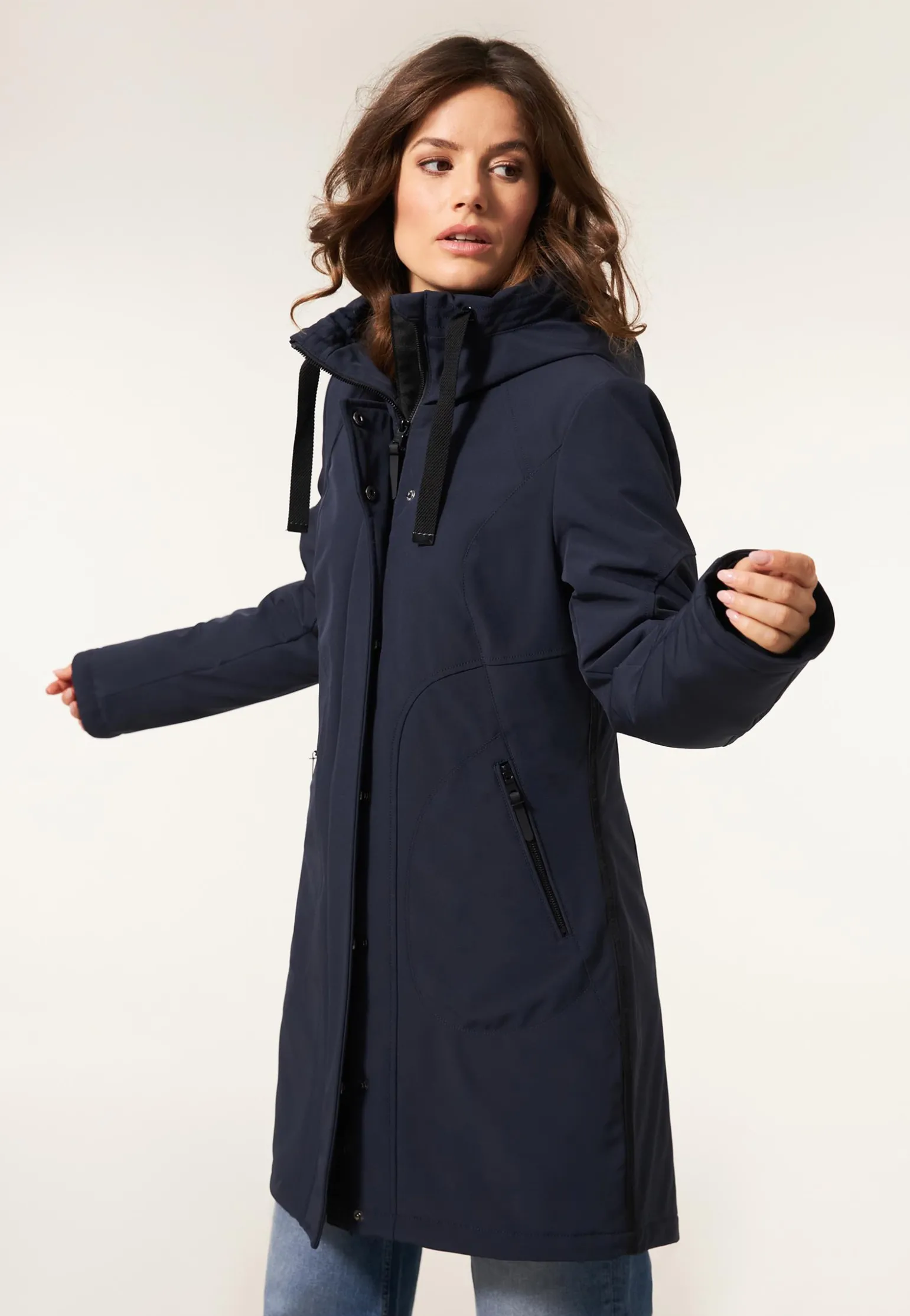 Online Miss Etam Jas softshell blauw Donkerblauw