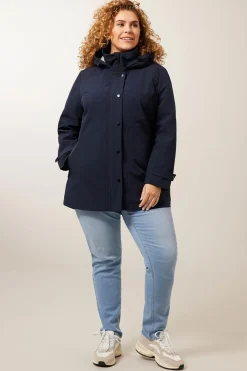 Discount Miss Etam Jas softshell blauw Donkerblauw