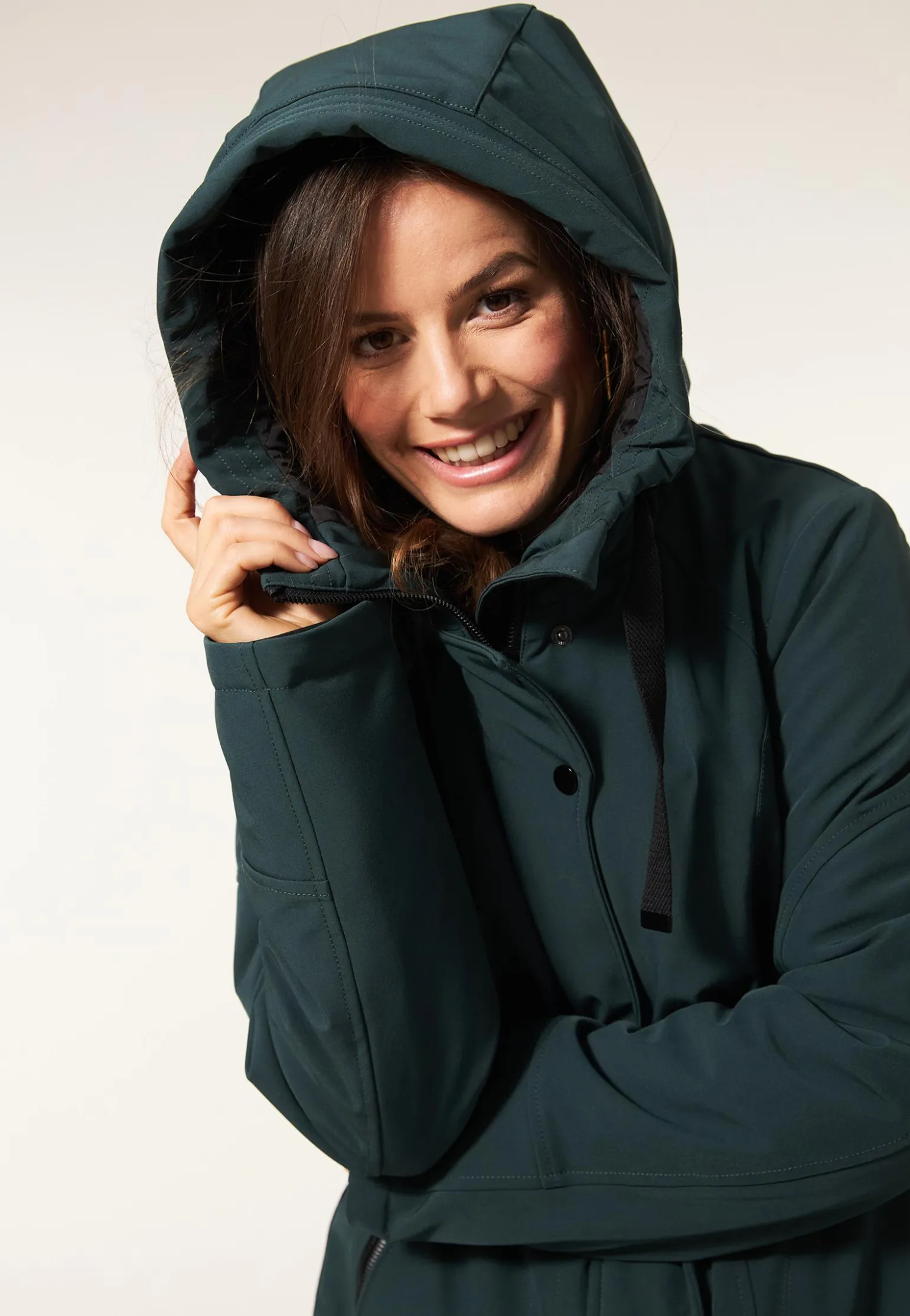 Hot Miss Etam Jas softshell groen Pinegreen