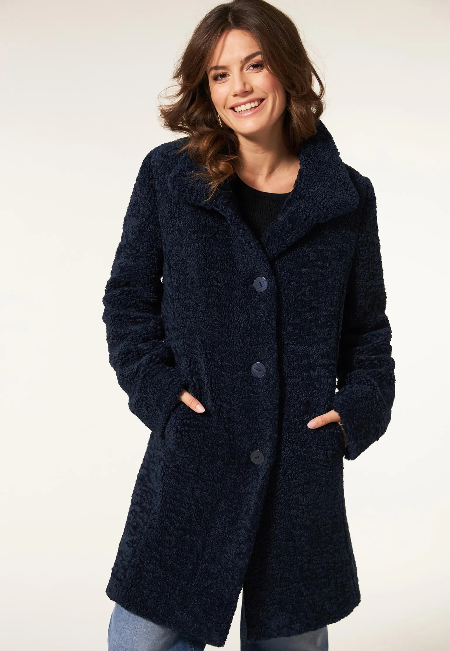 Outlet Miss Etam Jas teddy blauw Donkerblauw