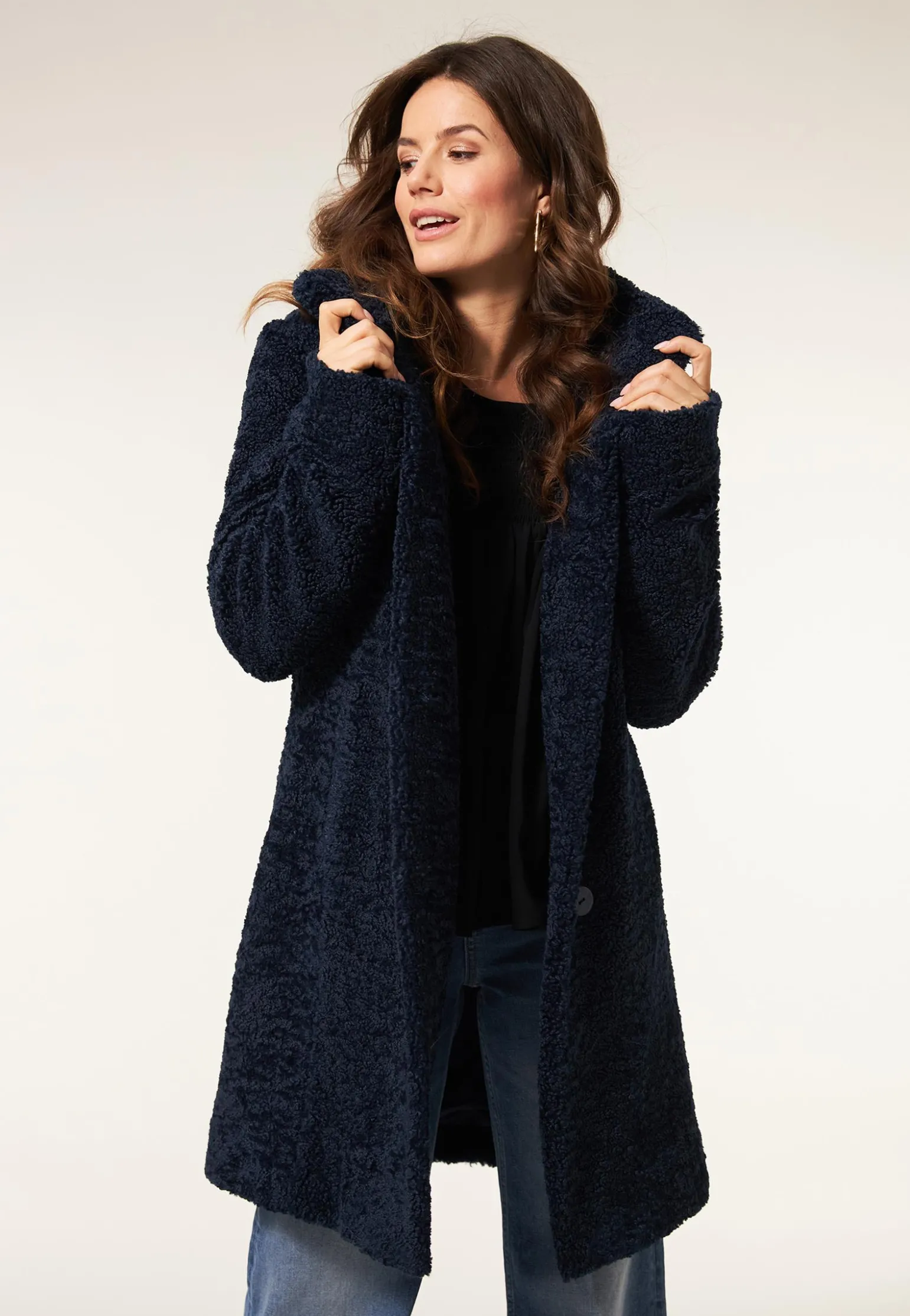 Outlet Miss Etam Jas teddy blauw Donkerblauw