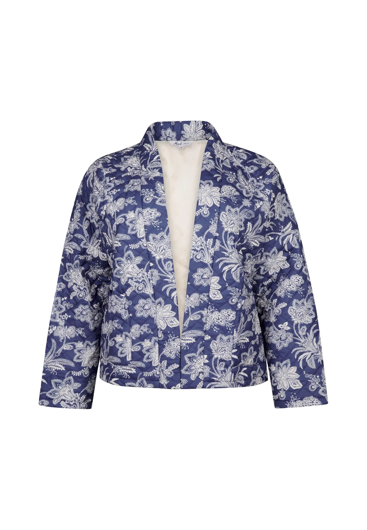 Outlet Miss Etam Jasje padded print blauw Multi stone blue