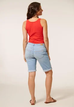 Best Miss Etam Jeans bermuda blauw Bleached