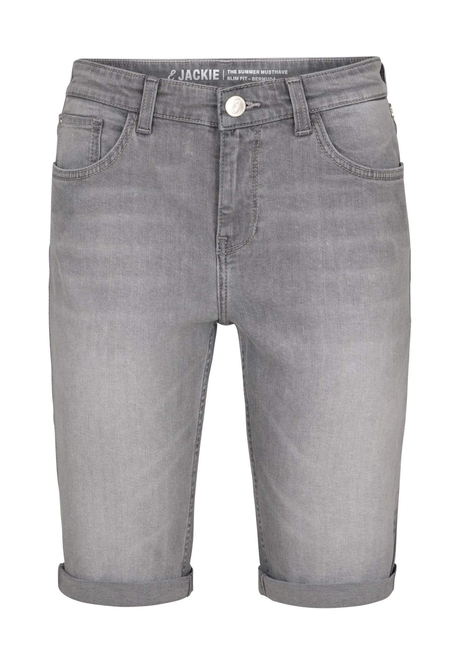 Online Miss Etam Jeans bermuda Grijs