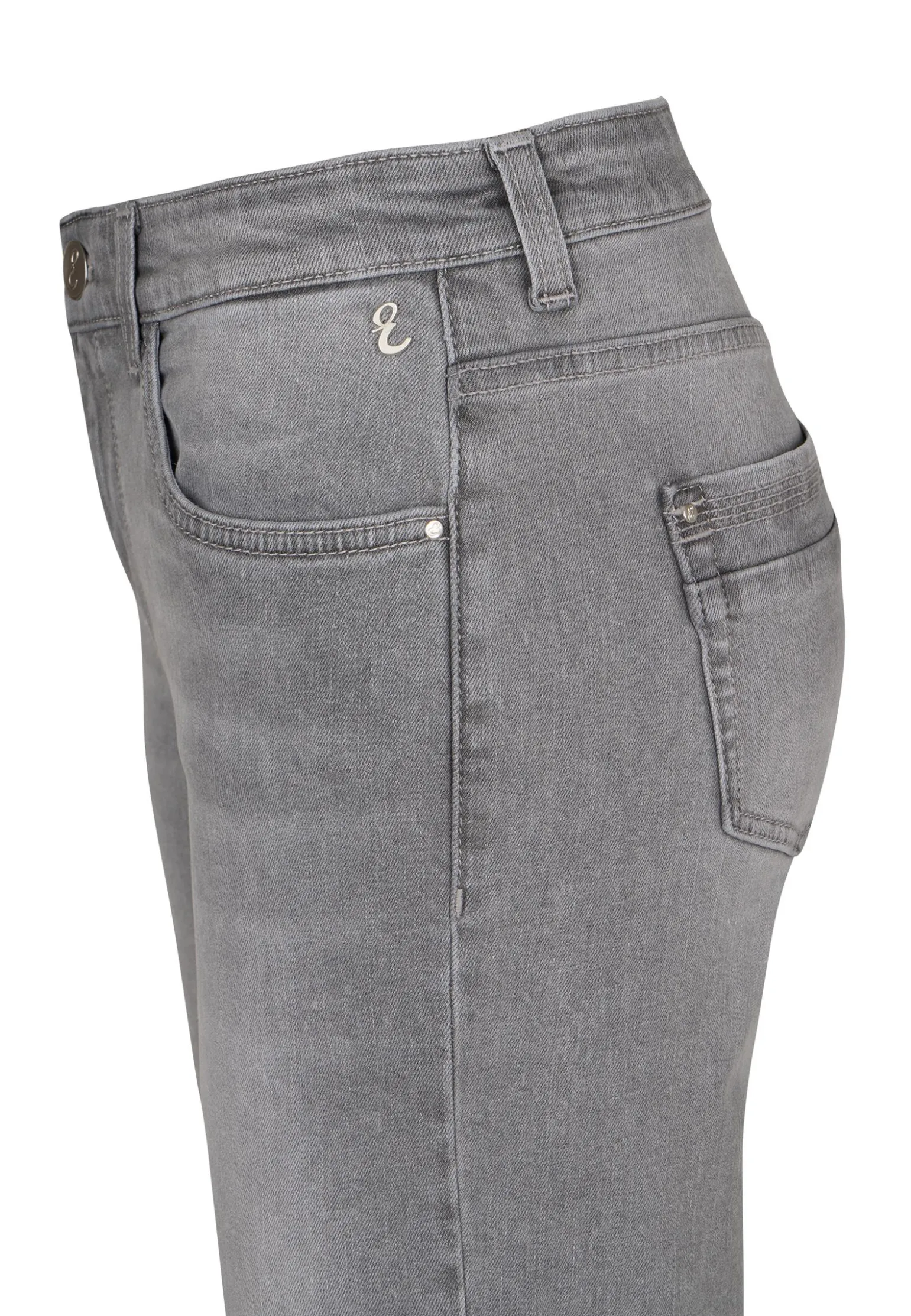 Online Miss Etam Jeans bermuda Grijs