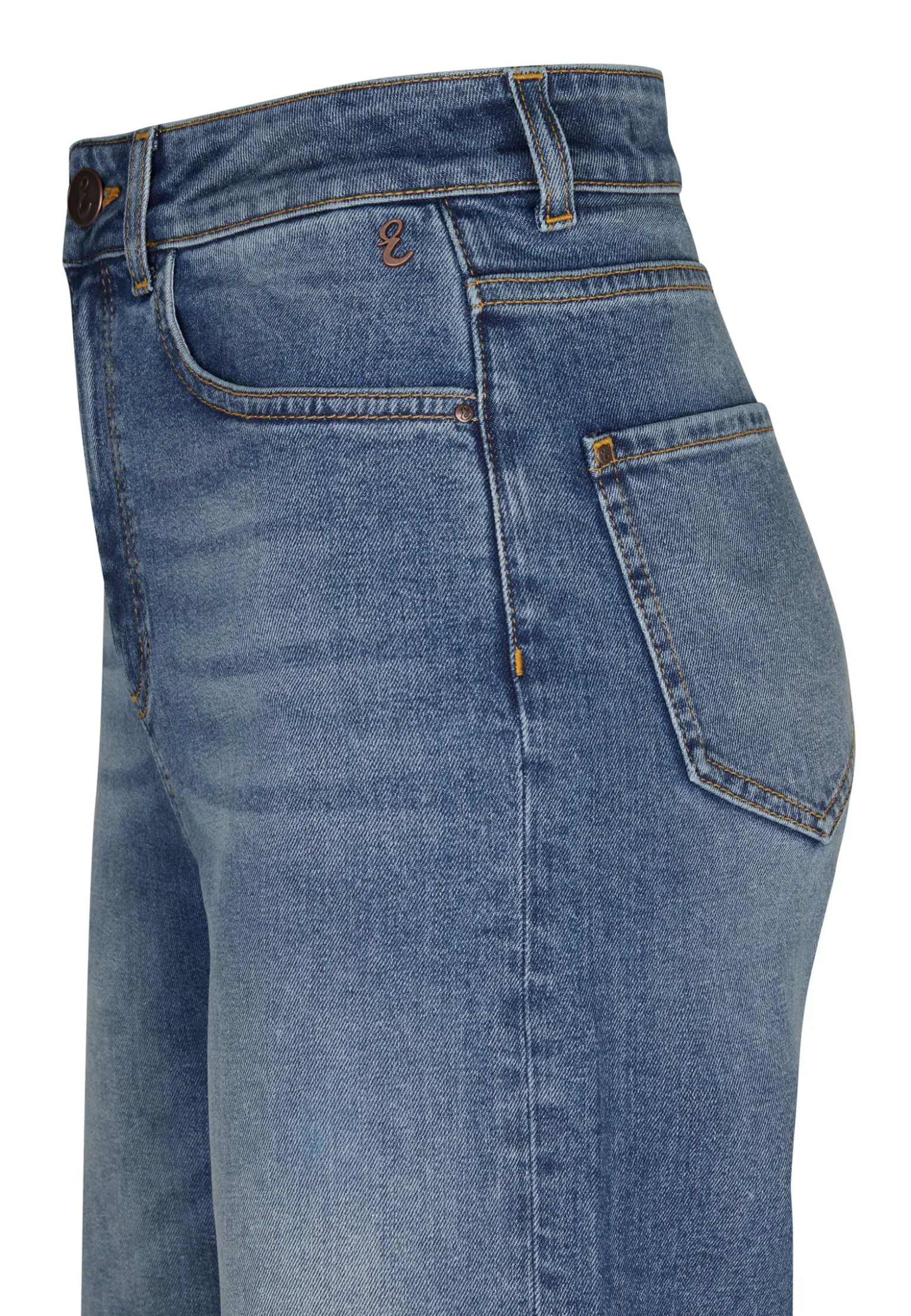 Online Miss Etam Jeans extra wide leg blauw 32" Medium denim