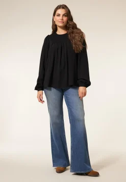 Online Miss Etam Jeans extra wide leg blauw 36