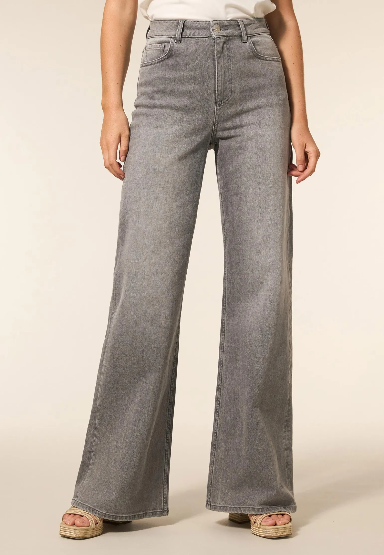 Discount Miss Etam Jeans extra wide leg 36" Grijs