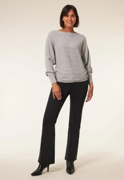 Online Miss Etam Jeans flared details zwart 32